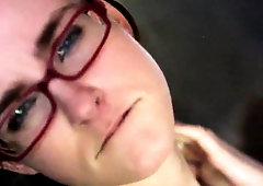 Nerdy amateur teen making the most of her time by herself