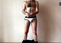 Super-Fucking-Hot fur covered man takes off for you