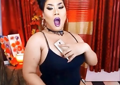 Exotic Strong Filipina Tranny Degrades Bigot Face Pic-A