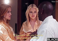 BLACKED Ski bunnies Jia & Like compete for Joss' cock