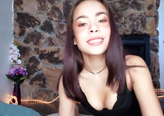 Bombshell view at her booty while she rides me