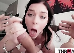 Katerina Devilla enjoys sucking cock and tries Victor Ray's