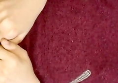 Muscular hunk visits his beautiful nymph for a steamy encounter in the dressing room