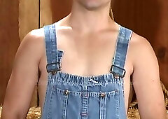 Brandon gets spanked with a razor strap