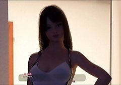 Big ass, hot brunette