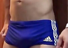 HOT BULGE IN SWIM SPEEDO ADI DASH COMPILATION