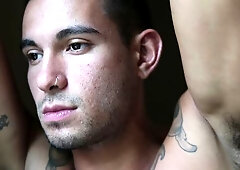 Ricky Roman talks to the camera, looks hot AF