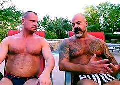 Gay fetish, deep throat, bear dick