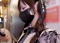 Cute jirai kei cutie Aku street pickup hotel hard bang ejaculation