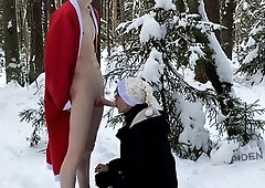 Matty and Aiden (mattyaiden) – a festive blowjob in the