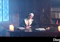 Deeper. Horny Nun Kenna James Gets A DP Gangbang With 5 Huge Cocks Airtight Ending In Bukkake