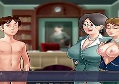 Stepmom brings the heat in summertime saga animated scene