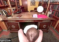 VR Bangers: Slim Hotty Bangs and Sucks Principal’s Massive Schlong