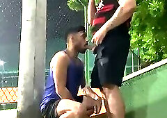Endowed with a thick cock, fucking me in the street in front of my house.
