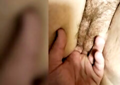 A POV close up of playing with a taut soaked aged woman's twat. This mamma bod is lust attention!