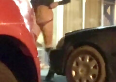 Slutty Public Crossdresser Desperate to get Caught Fuck