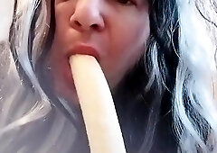 Jasmine & her beau throating bananas that you fantasy was your beefstick