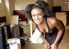 Hot Ebony Realtor  Into Rough Sex