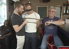 Everett Jaggers ready to take the crowds creamy loads all over his face