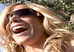 Lesbo doxies take on a large pink sex toy in their bedroom, as they disrobe down until they have no thing left!