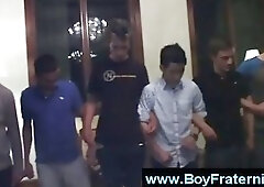 Frat boys make pledges take off clothes