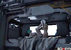 Zero-G Cabin Visit: Lyra Gives Futanari Kaelen a Sloppy Oral-sex, Soaked Missionary & Side Screw with Massive Cumshots