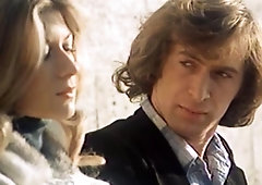 Lovely European milf gives a hot blowjob in a public place