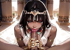 The 1st encounter between Cleopatra and Caesar went very well