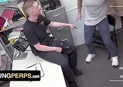 YoungPerps - Bratty Attitude Grizzly Gets Pink pucker Pummeled By DANGLED Security Gaurd