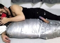 Mummified, gay bdsm, gay tied up