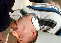 Str8toGay.com - Inked american bear Markus Kage wishes very clean cumshot