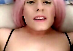 kitty in leopard dress fucked hard by chubby