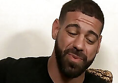 Latino's masturbation leaves him with jizz all over his feet