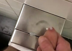Cumshot Compilation Public Restroom 2018