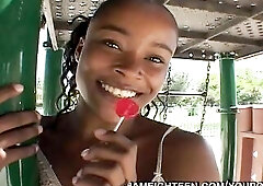 Eighteen Year Old Ebony Girl Fucked