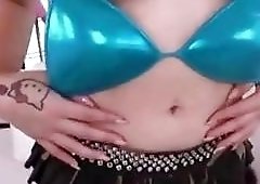 Alluring tranny loves getting oiled and fucked hard from behind