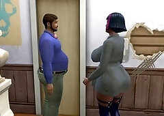 3D transgender sex, men transforming into women for erotic pleasure