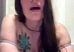 Amateur striptease and Solo masturbation