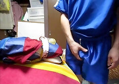 My chinese tiny percel, Onaho waistline waving piston in soccer uniform!