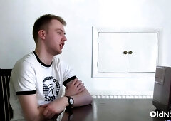 Two Cocks Fill Horny Interviewer From Both Sides