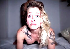 It’s her 1st time; that babe goes wild when that guy sticks his dong inside her and screws her taut snatch