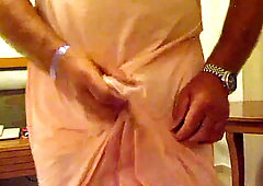 draining in the motel apartment