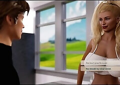 Big boobs in PC gameplay action