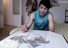 TWINKPOP - He Couldn't Repay The Loan So This Cute Straight Twink Offered Something Much Harder To R