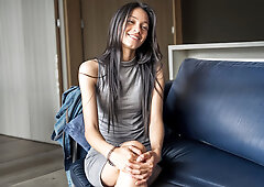 Skinny Brunette Latin Fucked Raw