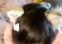 Hot Trans Girl Cargomancer Sucking Dildo