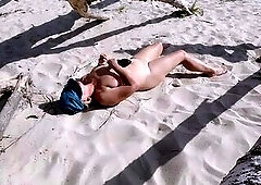 I was dreaming about in nature's garb session on the beach, so I asked a stranger to shoot me, I recorded it likewise