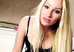 Amazing blonde german webcam milf high heel masturbation