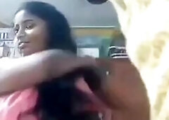 Gouthami reddy manthena removing Nighty pink bra panty & showing Nude Milky boobs