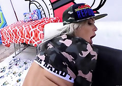 Stunner with a fat, lubricated caboose, Nina Elle luvs to have anal invasion fuckfest with her paramour